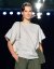 Lněná halenka oversize - přírodní melanž