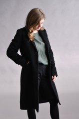 Women's classic woolen coat