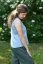 Women's sleeveless linen top - Size: 36