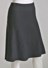 Knee length linen skirt