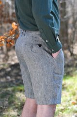 Herren-Bermudashorts aus Leinen