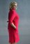 Damen-Hemdblusenkleid aus Leinen mit Ärmeln und Gürtel