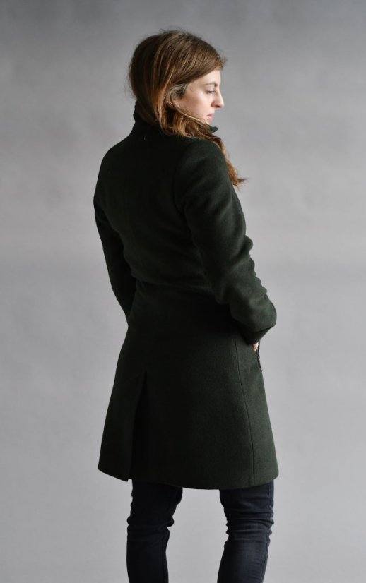 Women's wool coat with cashmere