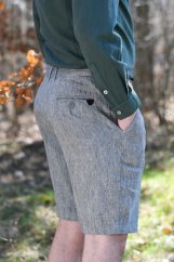 Herren-Bermudashorts aus Leinen