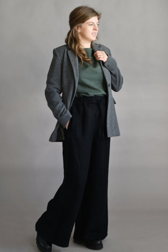 Wollhose für Damen, Maxilänge