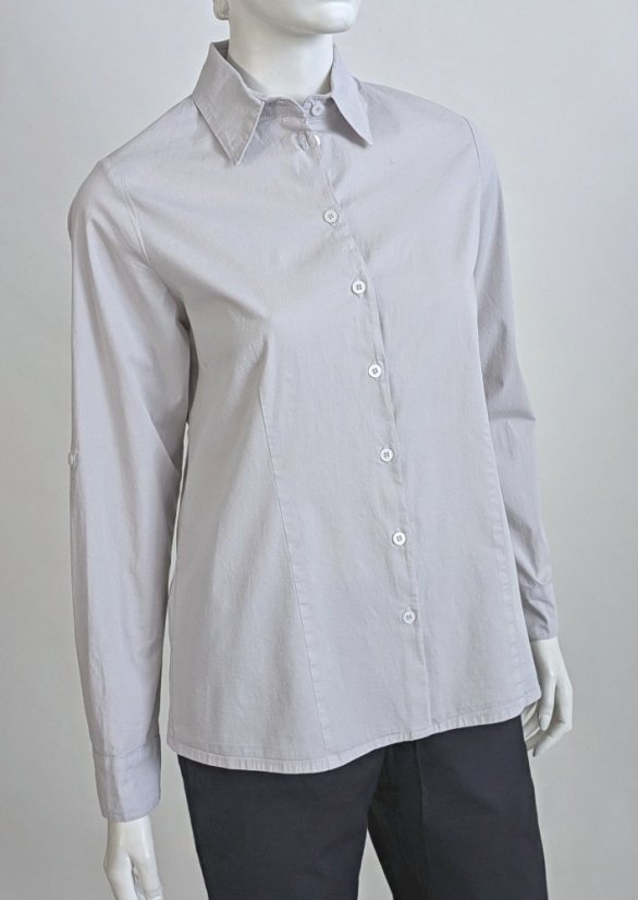 Damen-Baumwollshirt mit Elasthan - Größe: 50