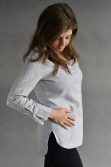 Damen-Leinen Bluse