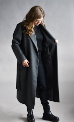 Klassischer Wollmantel für Damen mit 100% Wolle