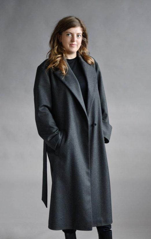 Klassischer Wollmantel für Damen mit 100% Wolle