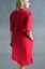 Damen-Hemdblusenkleid aus Leinen mit Ärmeln und Gürtel