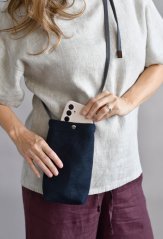 Handytasche aus Leinen