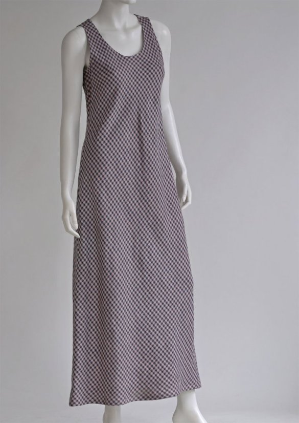 Langes Leinenkleid für Damen