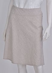 Knee length linen skirt