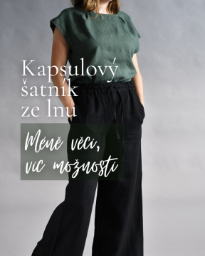 Lněný kapsulový šatník
