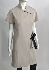 Dámská zdravotnické šaty členěné s vazačkou - 96% bavlna, 4% elastan