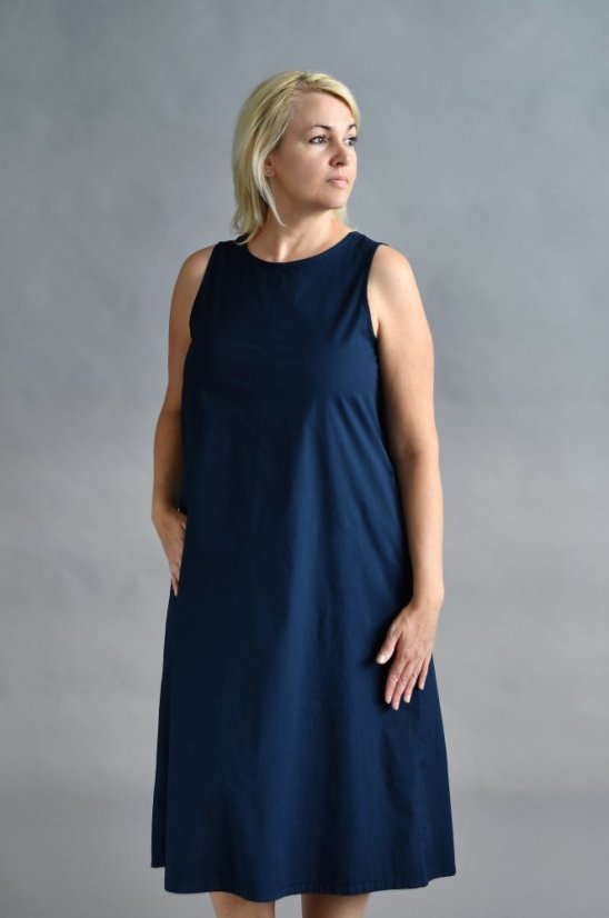 Lockeres ärmelloses Damenkleid