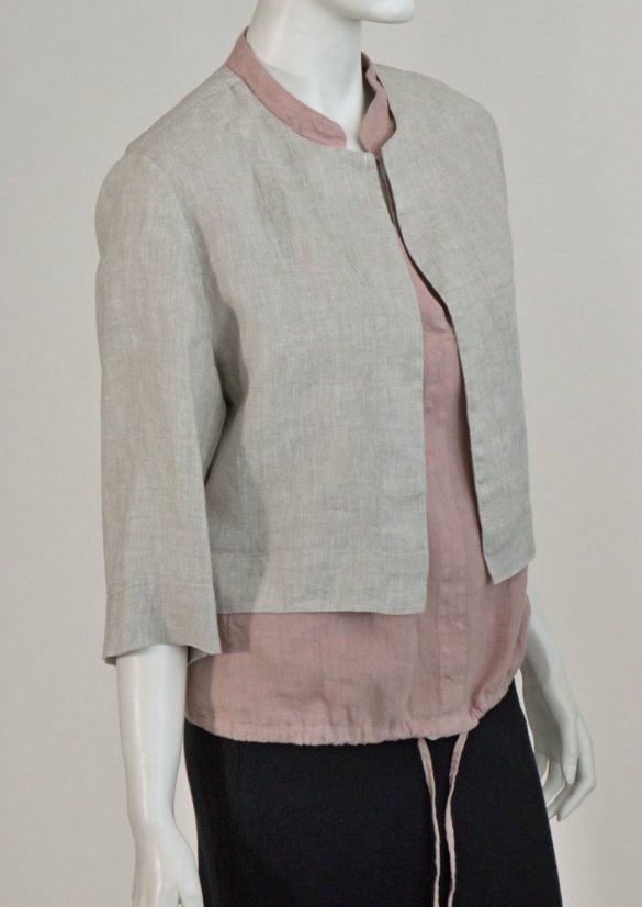 Women's linen bolero - Size: 40