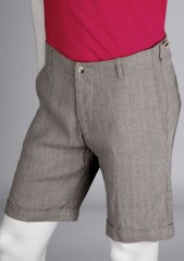 Men's linen bermuda shorts
