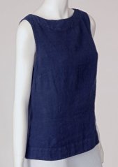 Women's sleeveless linen top