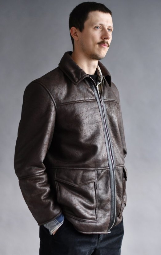 Men's winter jacket - eco-friendly jacket
