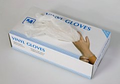 Vinylové rukavice – 100 ks – s/m/l
