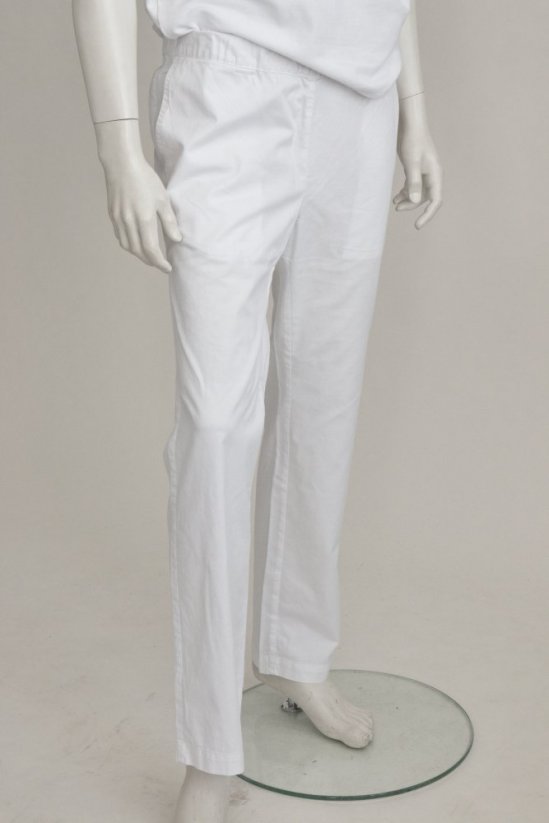 Pánské zdravotnické kalhoty v pase na gumu - 96% bavlna, 4% elastan