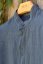 Men's linen shirt with a stand-up collar - Size: 40