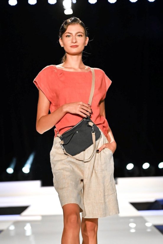 Damen-Bermudashorts aus Leinen - Größe: 36