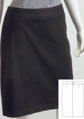 Classic sheath skirt
