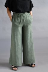 Women's long linen trousers
