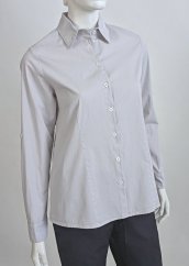 Women's cotton shirt with elastane