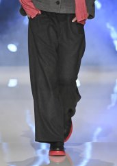 Dámské vlněné kalhoty, maxi délka