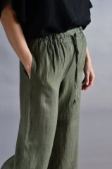 Women's long linen trousers