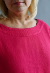 Women's A-line linen dress