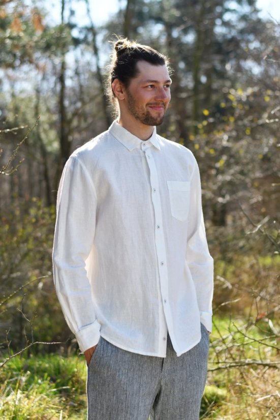 Men's linen shirt - Size: 42