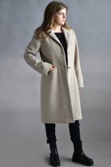 Women's classic woolen coat with cashmere