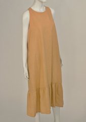 Women's linen dress with frill