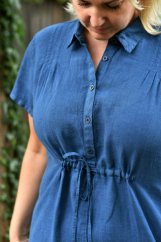 Damen-Hemdkleid aus Leinen