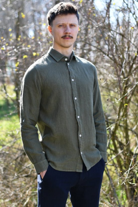 Men's linen shirt - Size: 39