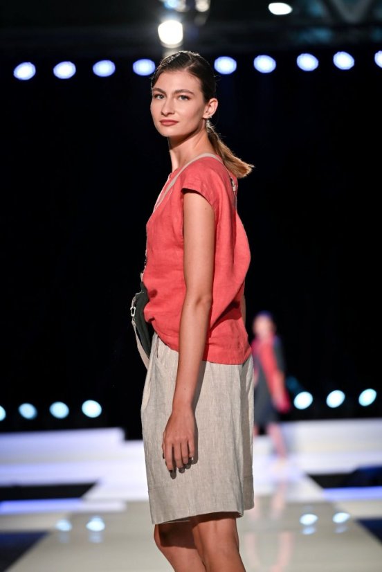 Damen-Bermudashorts aus Leinen - Größe: 36