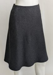 Knee length woolen skirt