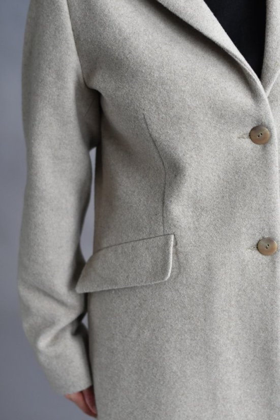 Klassischer Wollmantel für Damen mit Kaschmir